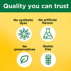 Nature Made etiqueta de ingredientes destaca fórmula sin gluten