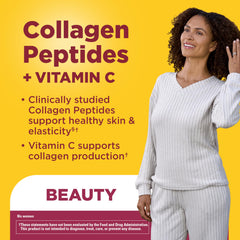 Nature Made etiqueta con ingredientes y beneficio de colágeno Verisol