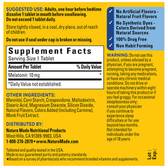Nature Made etiqueta nutricional mostrando ingredientes y transparencia
