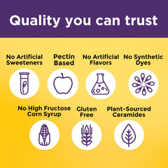 Nature Made etiqueta con ingredientes destacando ceramidas vegetales