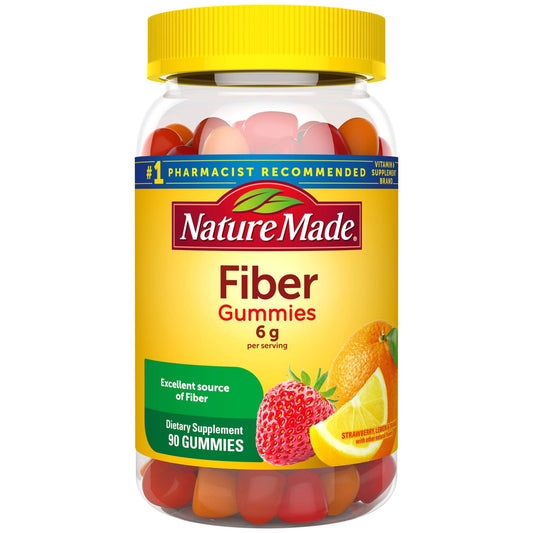 Nature Made frasco al frente mostrando etiqueta y frasco atractiva