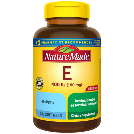 Nature Made vista frontal del frasco, envase grande para suministro prolongado