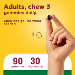 Nature Made gominolas en plato con frutos para ilustrar sabor mixed berry natural