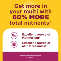Detalle de la etiqueta Nature Made mostrando ingredientes y beneficios verificables