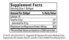 Nature Made softgel en mano para comparar tamaño y facilitar la dosificación