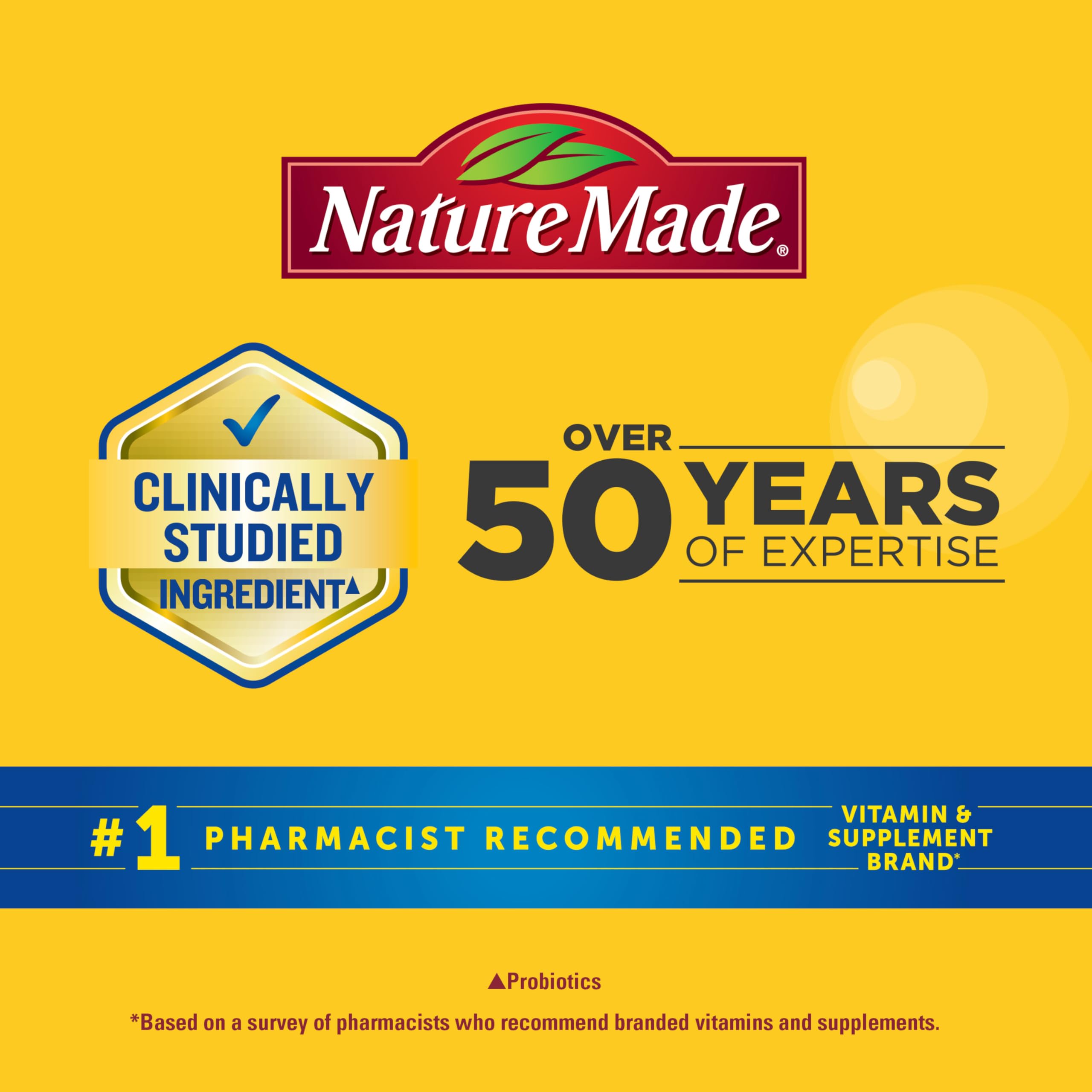 Nature Made etiqueta nutricional mostrando vitaminas y minerales añadidos