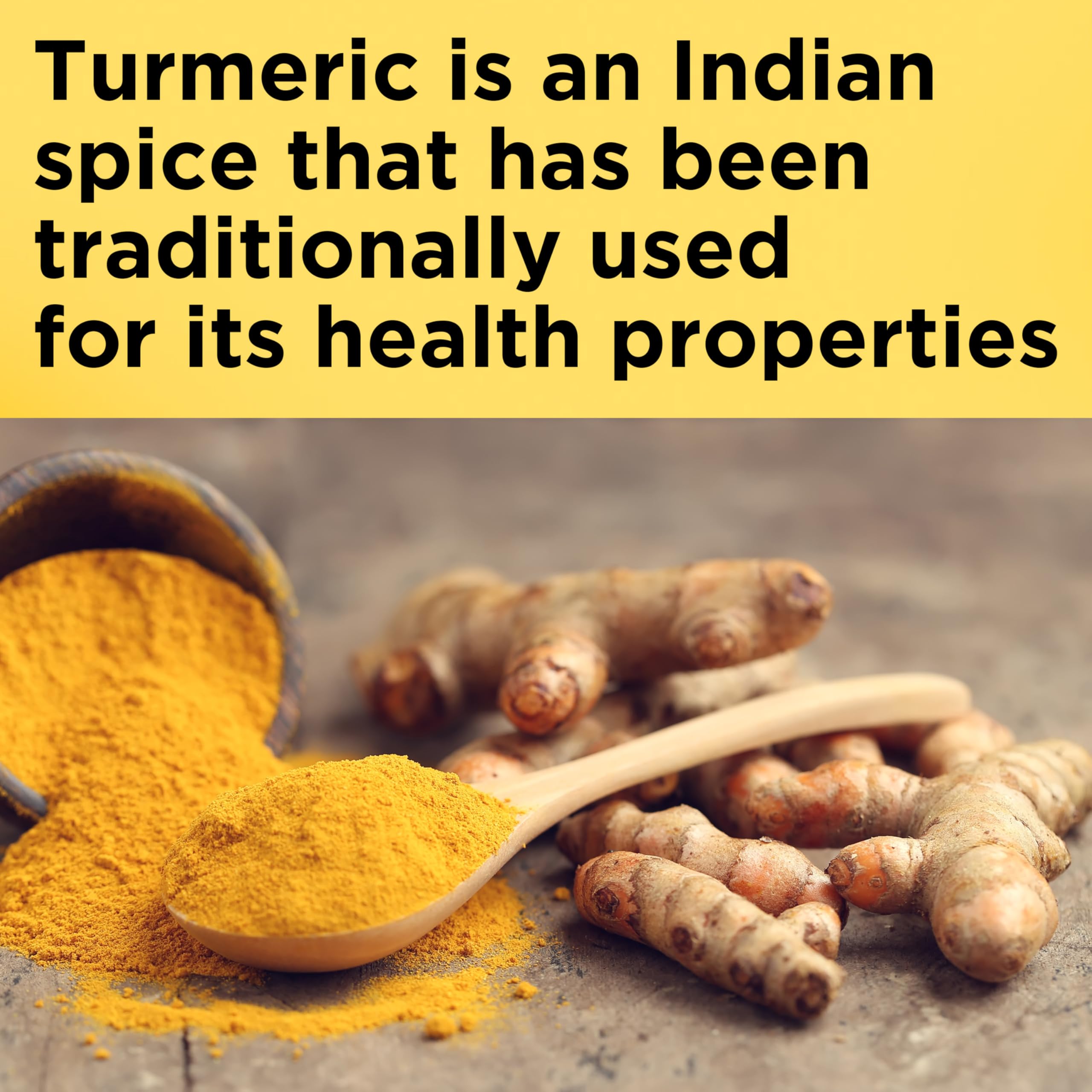 Cápsula de Nature Made Turmeric en mano para visualizar tamaño y facilidad de toma