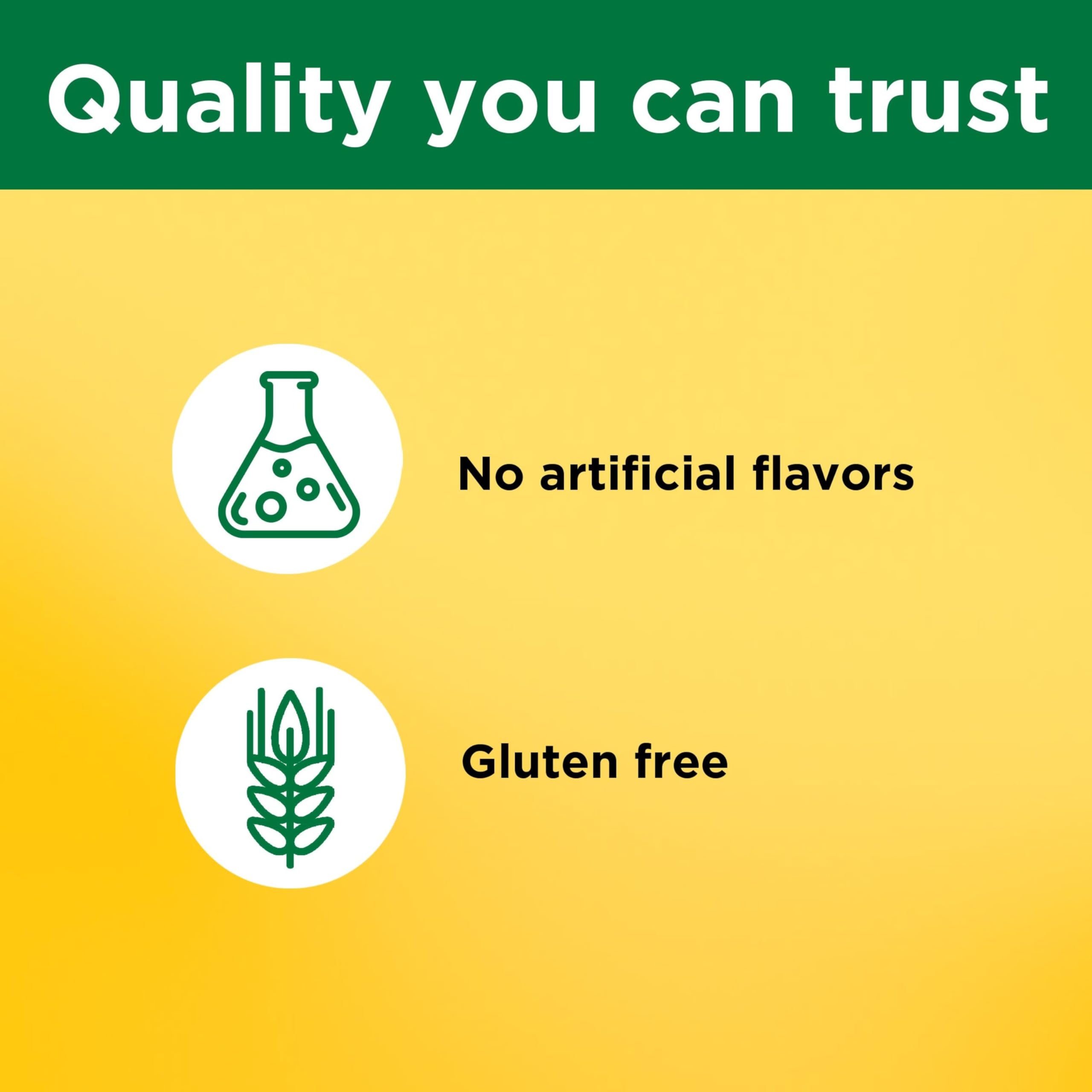 Nature Made etiqueta nutricional ampliada, información clara de dosis