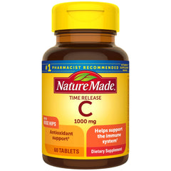 Nature Made envase frontal que muestra 60 tabletas y beneficios claros