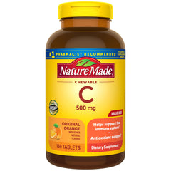 Nature Made frasco frontal mostrando 150 tabletas y propuesta de conveniencia