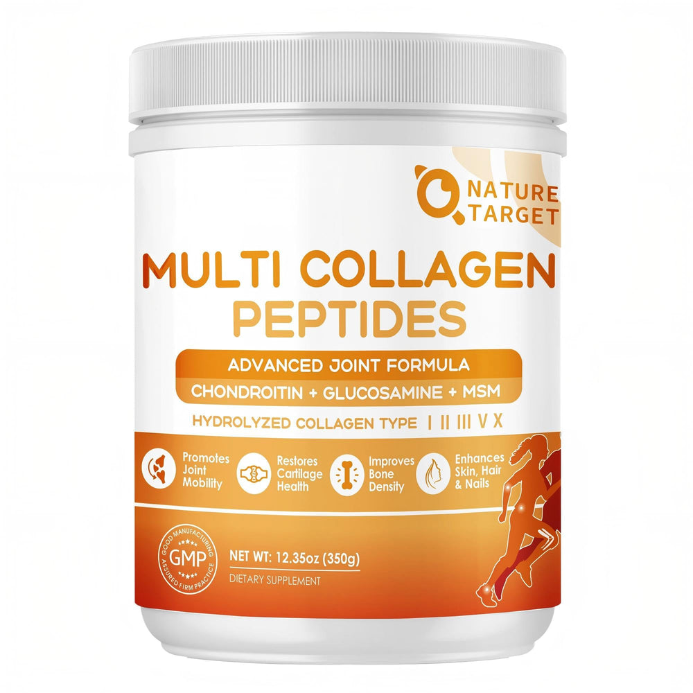 NATURE TARGET empaque frontal mostrando beneficios y porciones