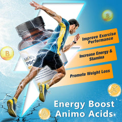 Hombre tomando una cápsula NATURE TARGET para digestión y energía - uso cotidiano