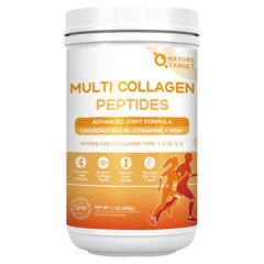NATURE TARGET envase frontal mostrando diseño y 50 servicios, confianza y pureza
