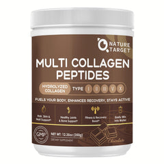 NATURE TARGET envase frontal mostrando 35 porciones y beneficio diario