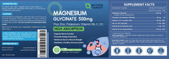 NATURE TARGET enfoque en lista de vitaminas y minerales, subraya soporte integral