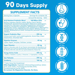 NATURE TARGET envase junto a alimentos sanos indicando apoyo digestivo