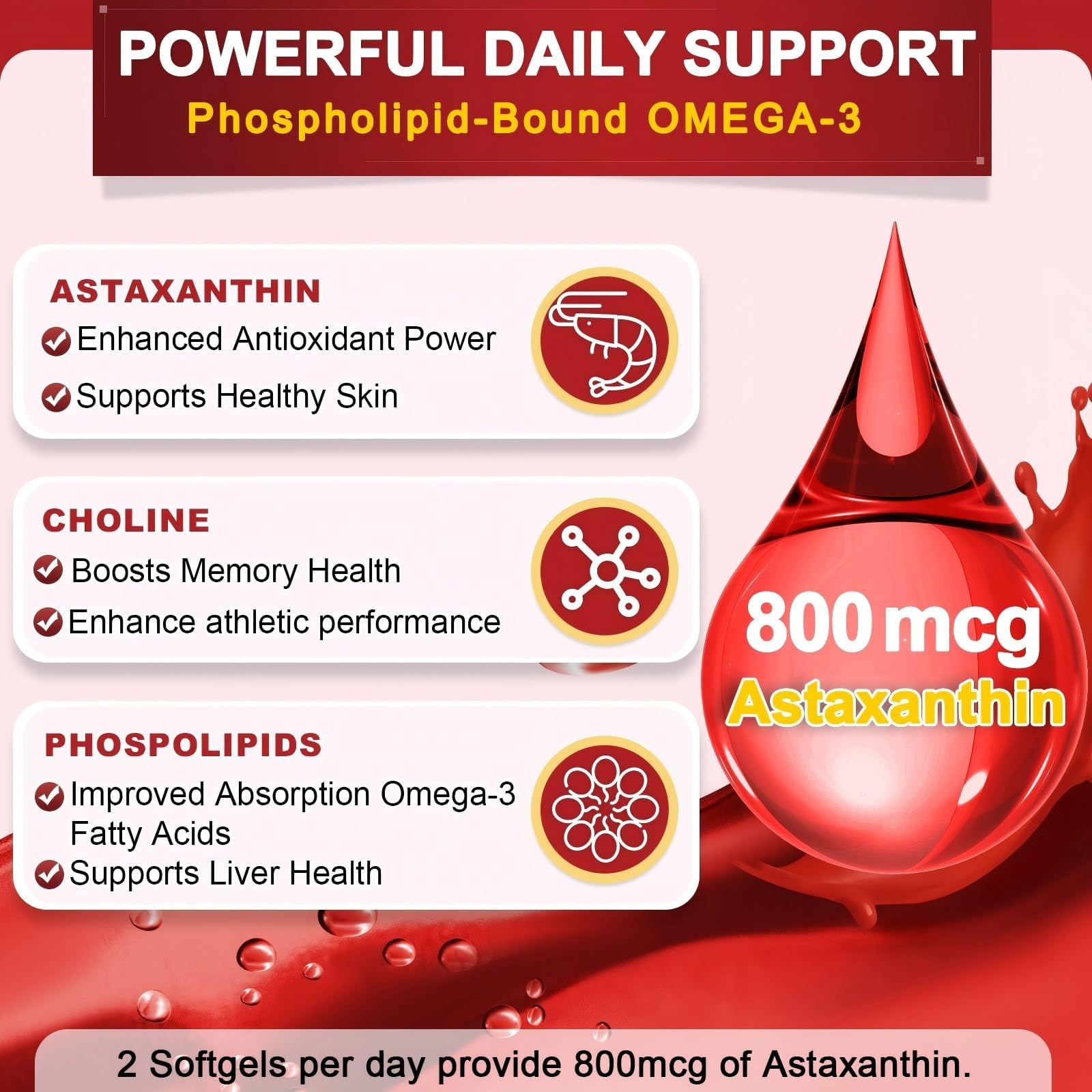 NATURE TARGET aceite de krill textura brillante y estable antioxidante