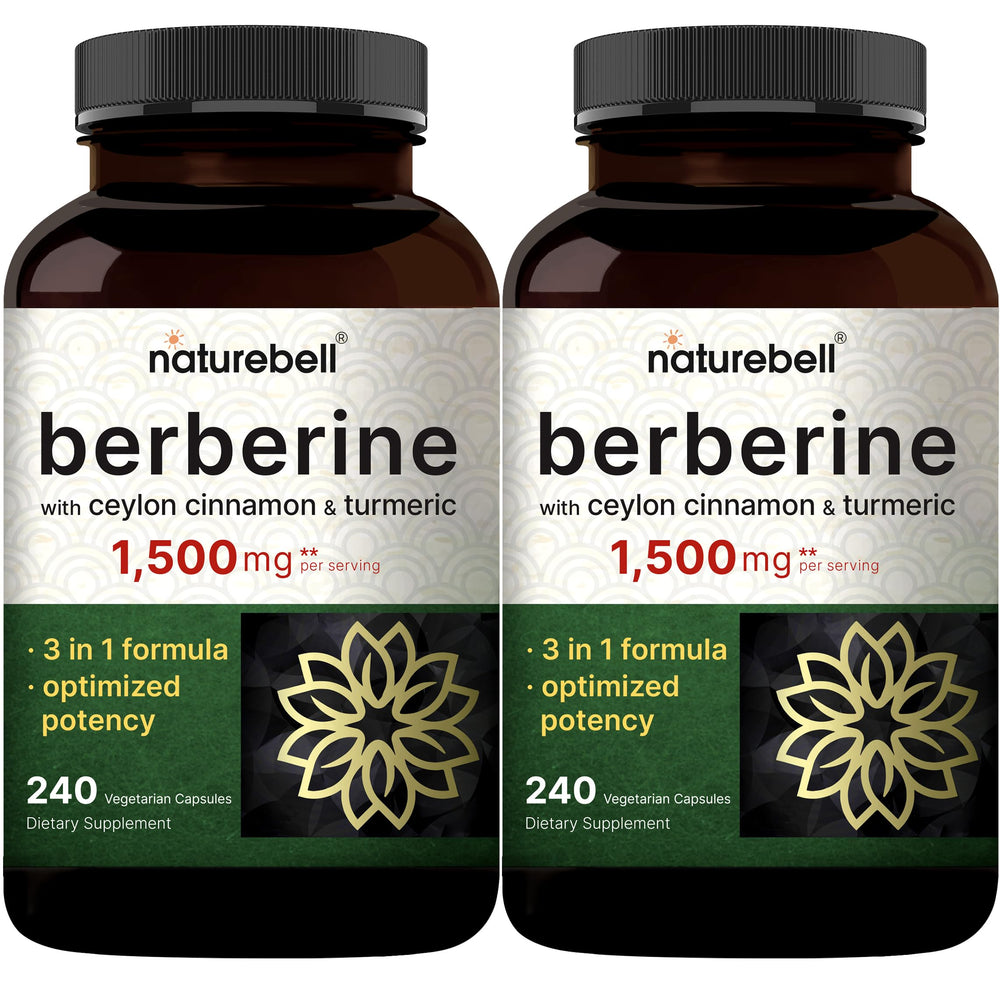 NatureBell Berberina 1500 mg en bote, apoyo para equilibrio general