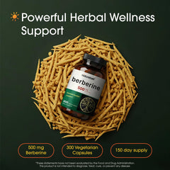 NatureBell etiqueta y tapa con detalle de 97% berberina HCl y extracto 5:1