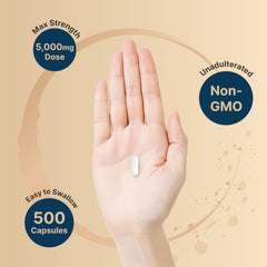 NatureBell bote abierto mostrando cápsulas, beneficio acceso rápido y sin derrames