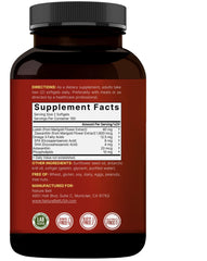 NatureBell botella abierta con softgels destacando cantidad en el envase