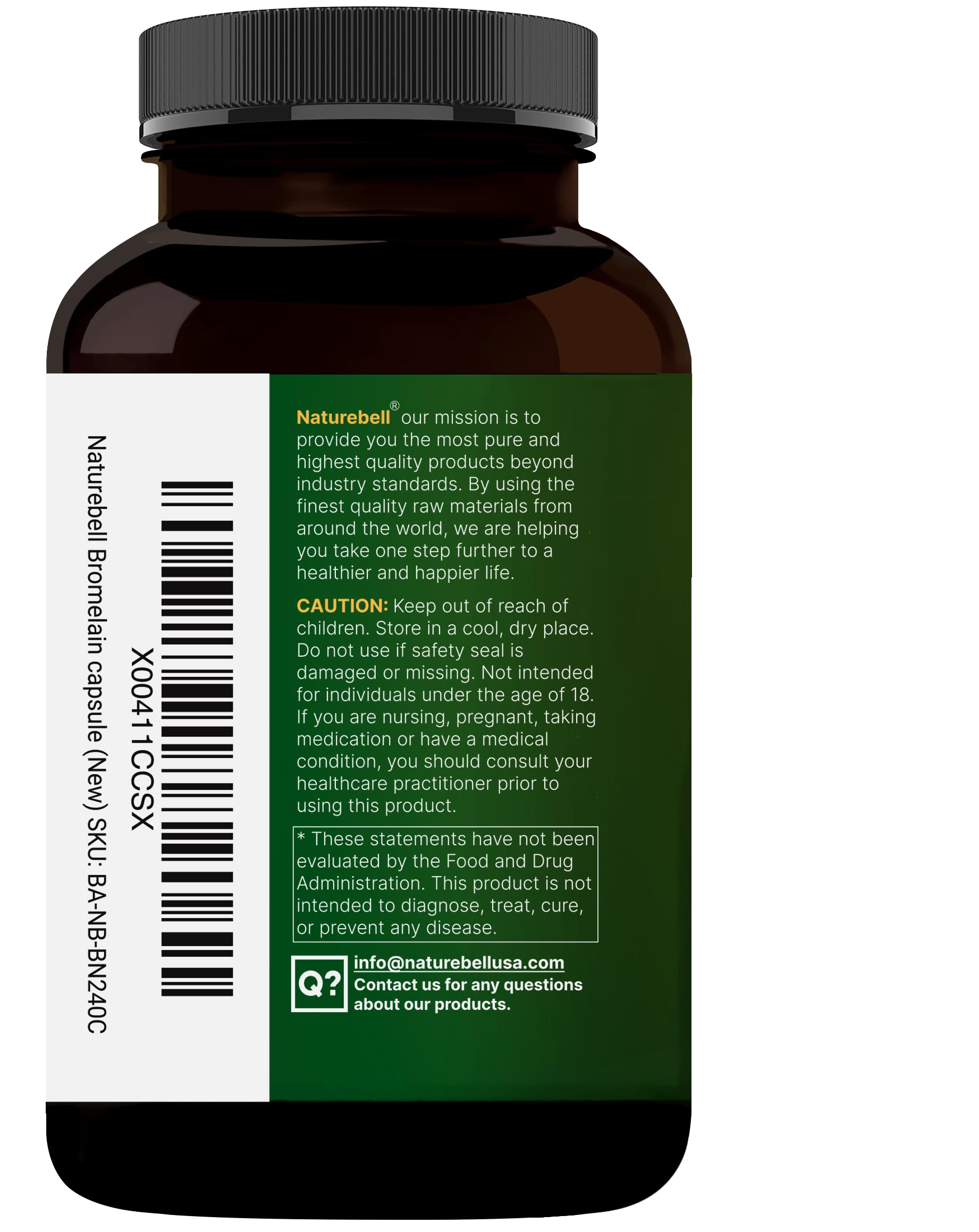 NatureBell certificado de laboratorio que verifica potencia y seguridad