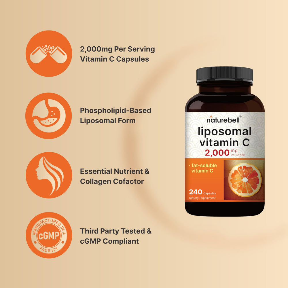NatureBell cápsula abierta mostrando polvo interno y concentración de vitamina