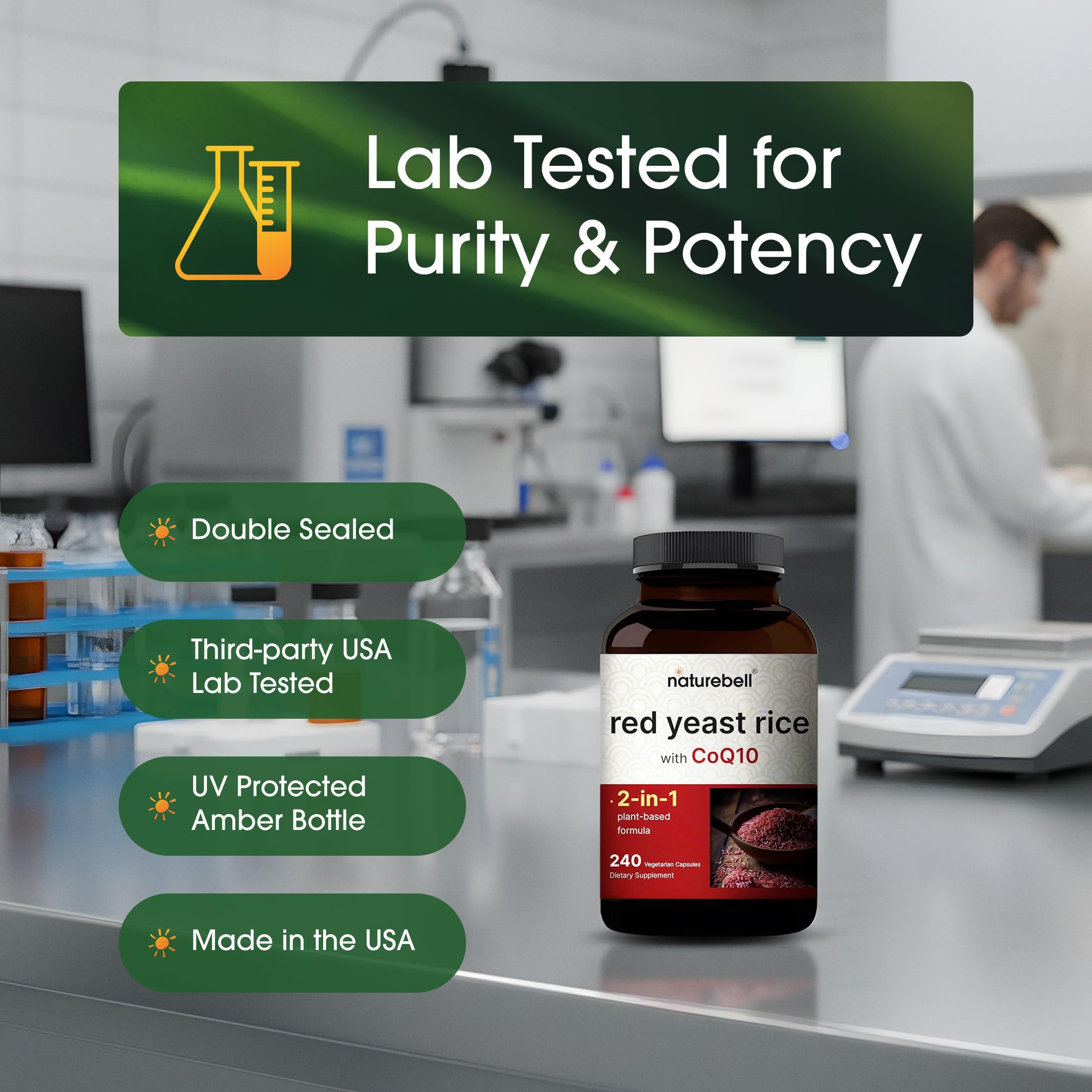 NatureBell varias cápsulas desplegadas, mostrando concentración por dosis