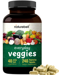 NatureBell cápsulas vegetarianas detalle de textura y color natural