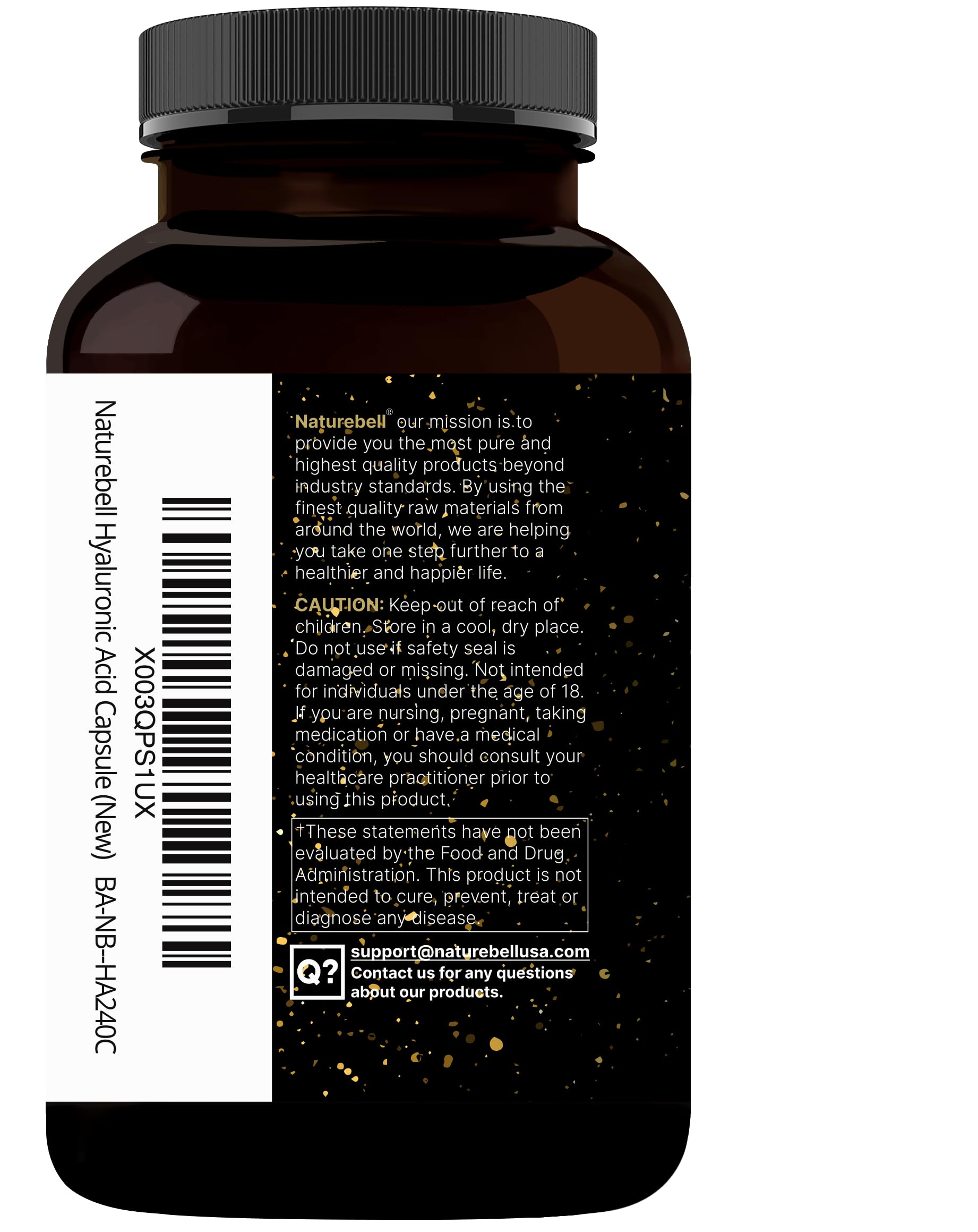 NatureBell certificado de laboratorio indicando pruebas de pureza