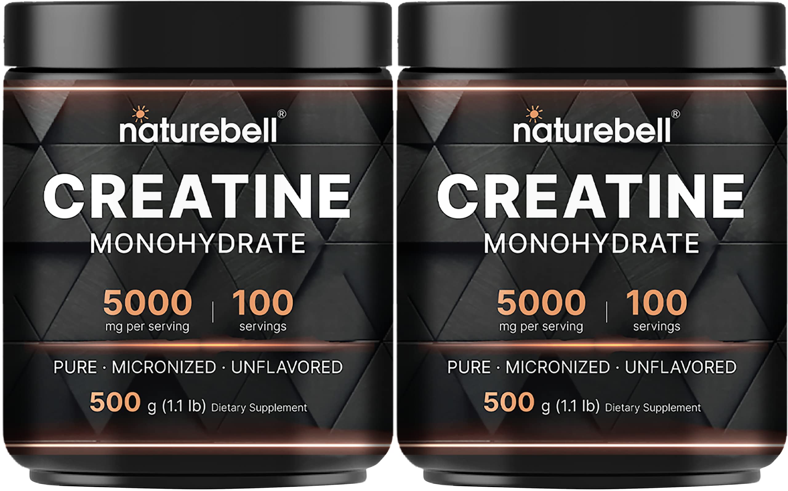 NatureBell creatina monohidrato en polvo 500 g, presentación clara para entrenamientos constantes.