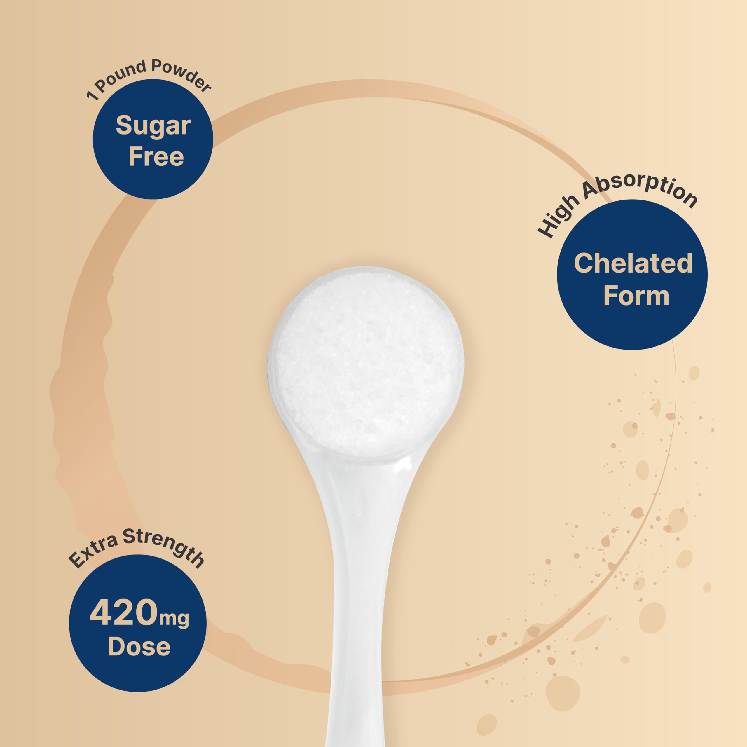NatureBell cucharada medidora con polvo, ideal para ajustar la dosis diaria