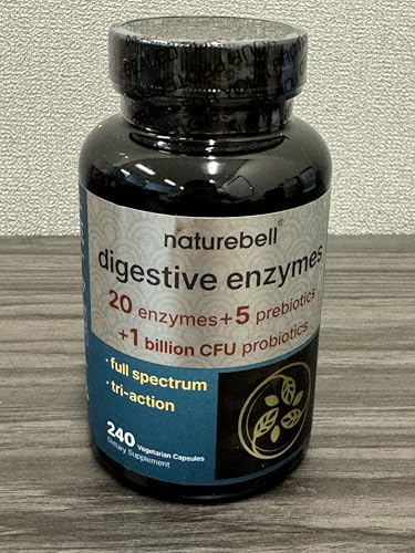 NatureBell Digestive Enzymes cápsulas vegetales para digestión diaria.