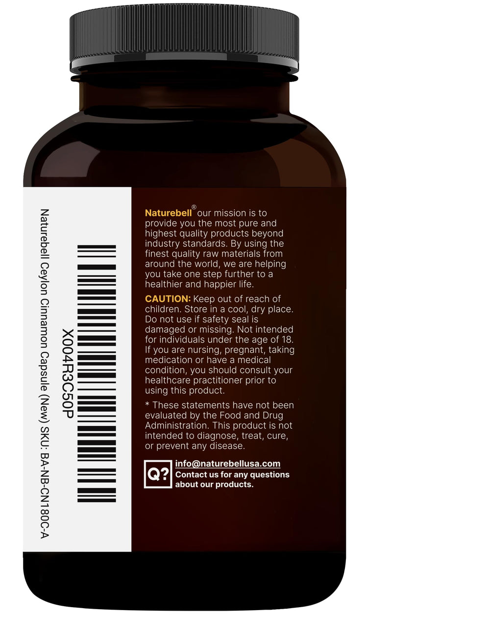 NatureBell Dosis de 9000 mg, dato visible en etiqueta para potencia