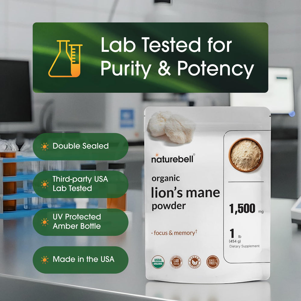 NatureBell etiqueta con información nutricional, transparencia y pruebas