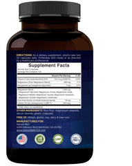NatureBell etiqueta de ingredientes resaltando vitaminas y magnesio