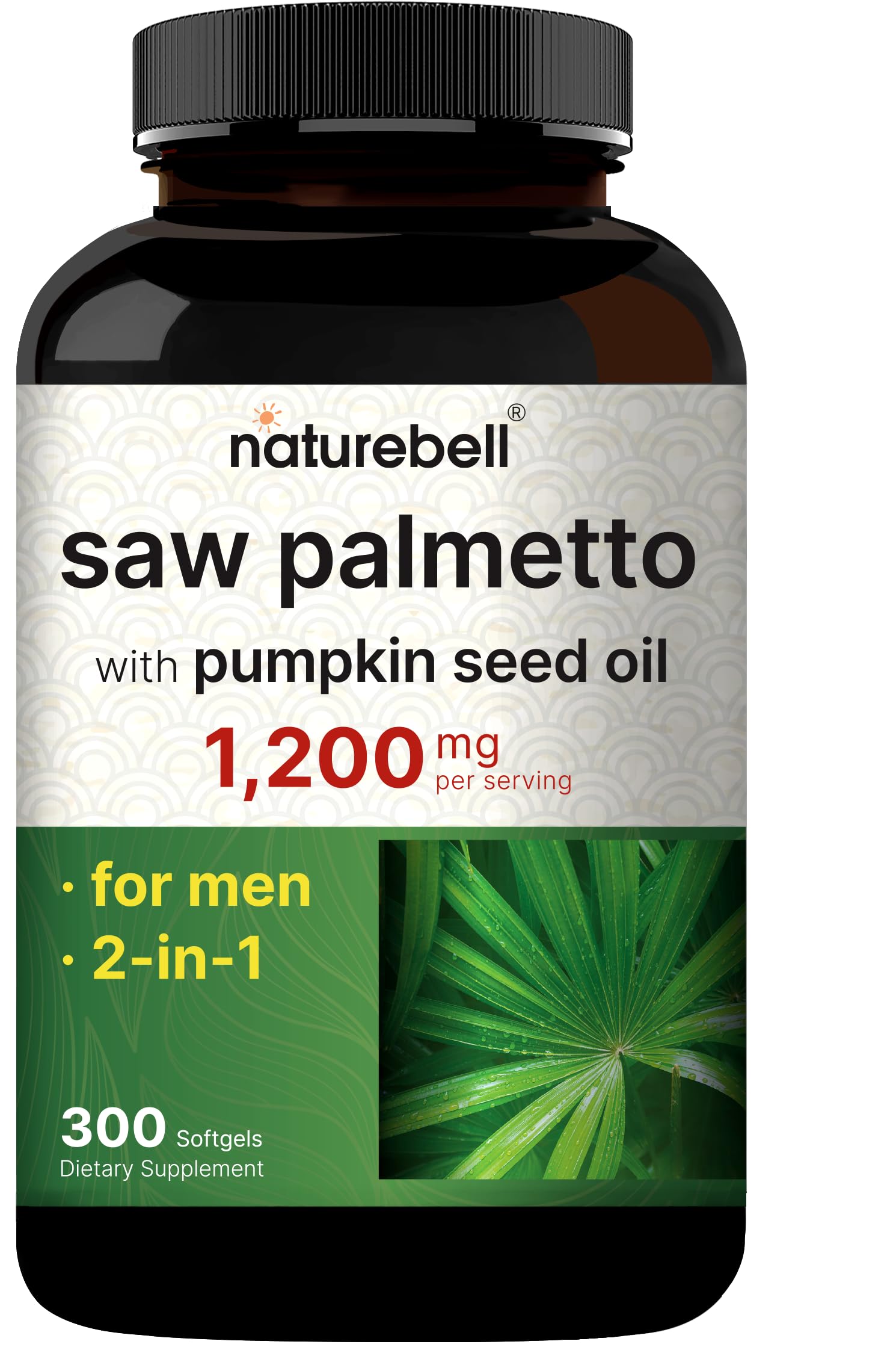 NatureBell frasco delantero mostrando etiqueta clara y beneficios