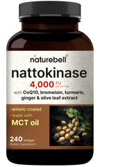 NatureBell frasco frontal mostrando la etiqueta clara y beneficios informativos