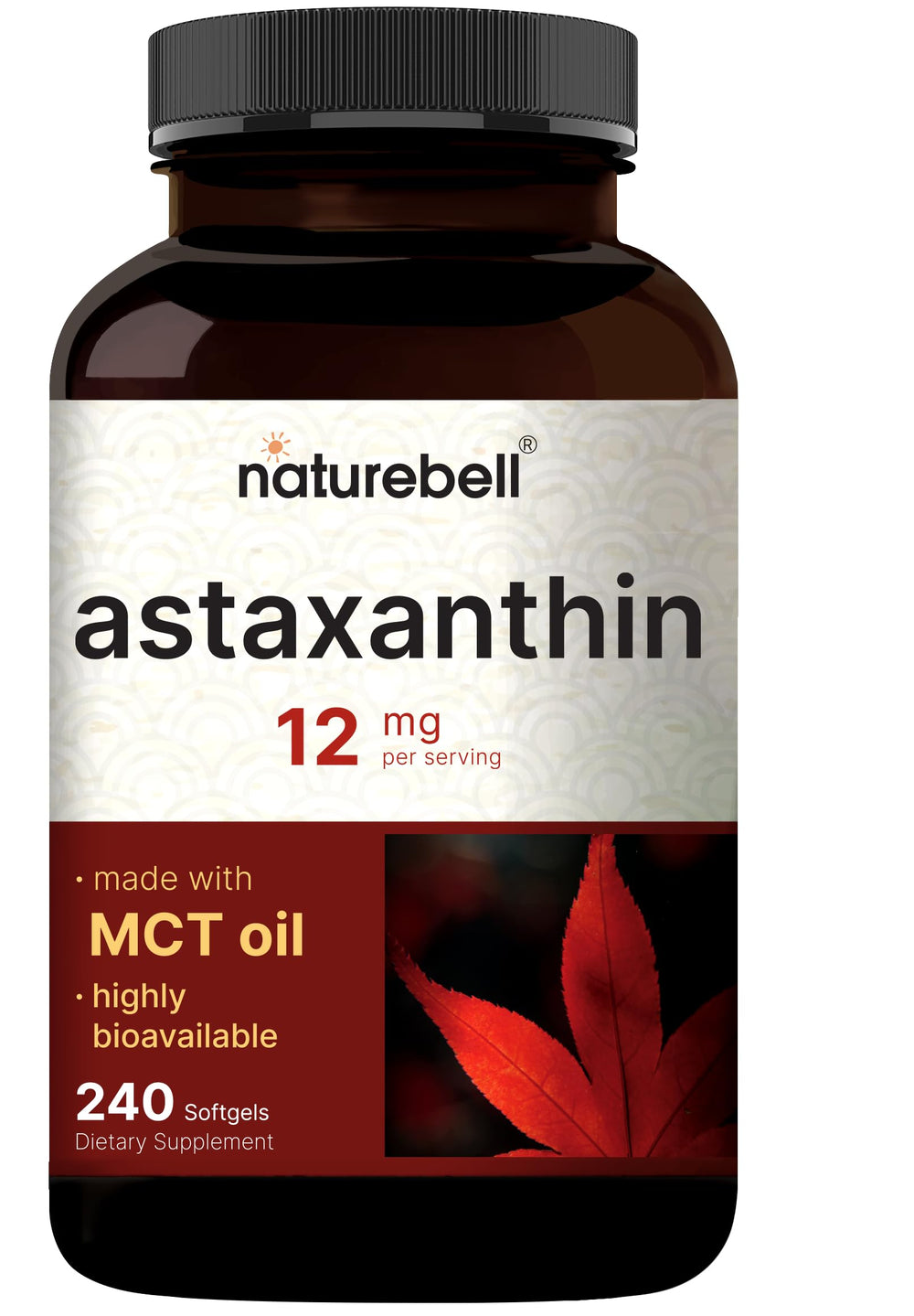 NatureBell envase frontal mostrando 240 softgels y suministro de 4 meses