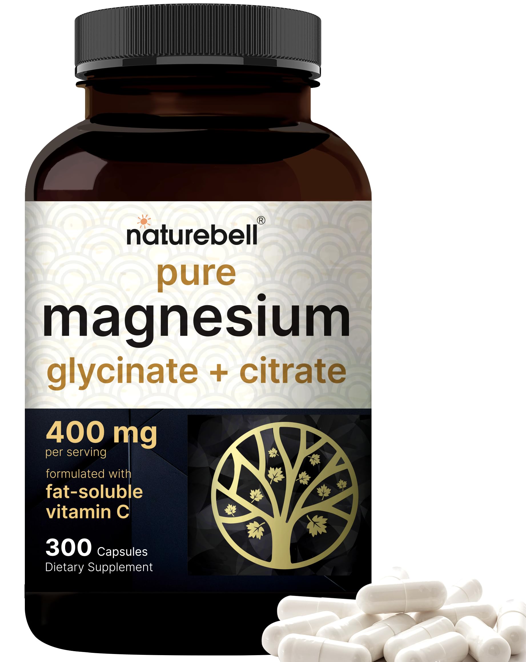 NatureBell frente del envase mostrando 300 cápsulas y beneficios claros