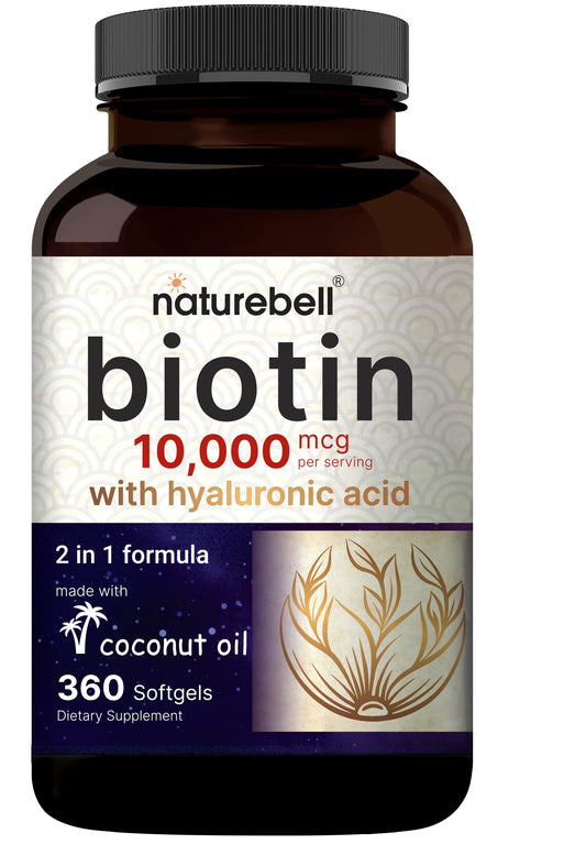NatureBell envase frontal mostrando 360 softgels y beneficios claros