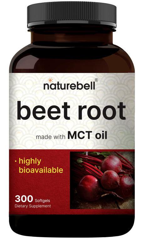 NatureBell frasco frontal mostrando 300 softgels y conveniencia