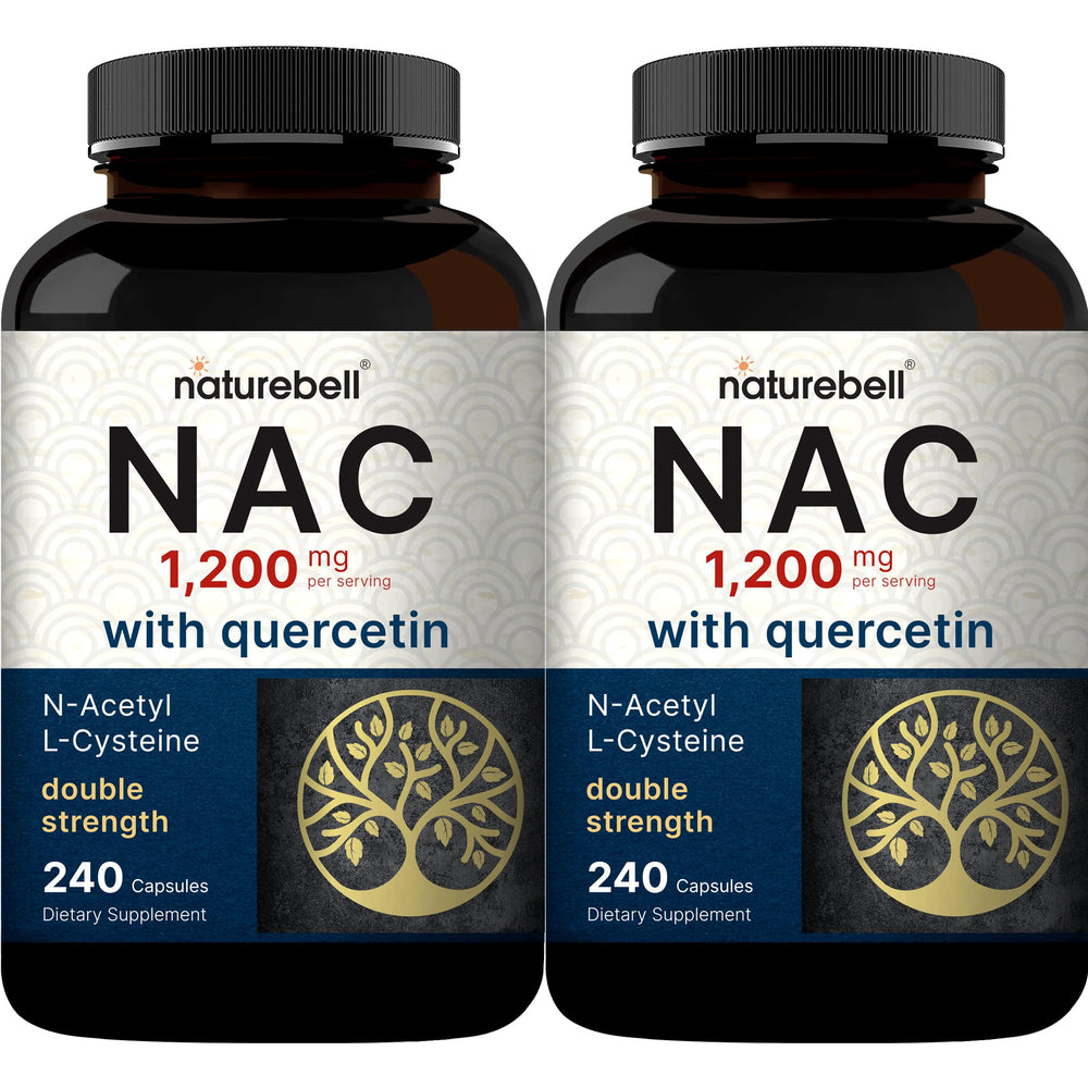NatureBell vista frontal del pack con doble frasco y beneficios visibles