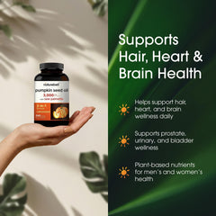 NatureBell ingredientes naturales calabaza y saw palmetto para soporte