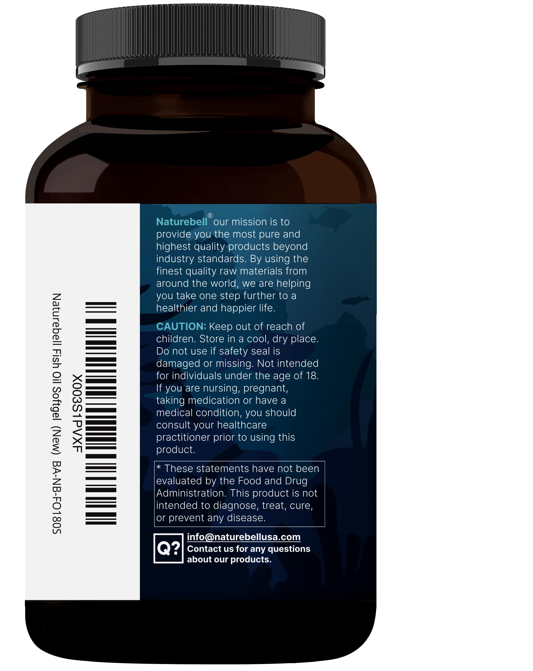 NatureBell Omega-3 no transgénico, ingredientes puros y trazabilidad.