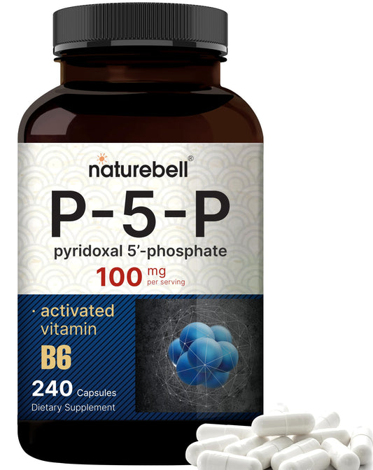 NatureBell frasco P5P vista frontal mostrando etiqueta y beneficios
