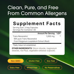 NatureBell polvo micronizado de resveratrol, textura para mejor biodisponibilidad