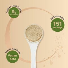 NatureBell psyllium mezclado en batido sin sabor y fácil integración