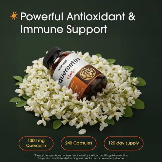 NatureBell etiqueta en primer plano indicando pruebas de terceros y pureza