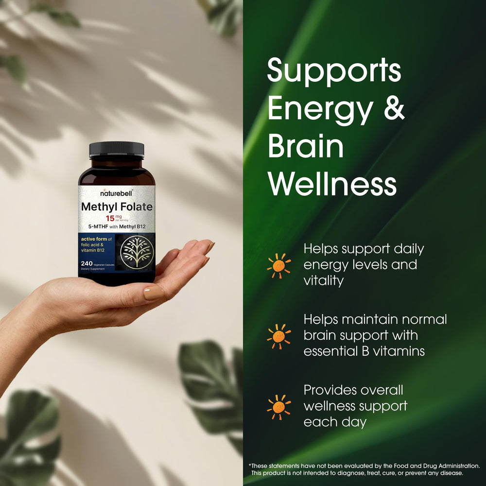 Comparación de tamaño de cápsula NatureBell en mano para referencia de dosis
